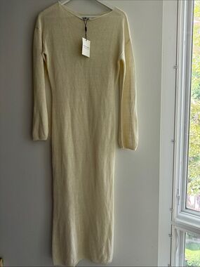 BNWT Solid & Striped The Polly Dress in Ecru – Size XS